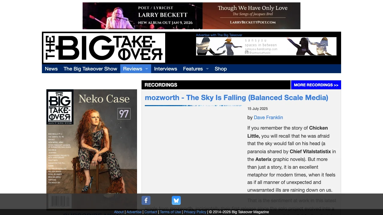 The Big Takeover — mozworth - The Sky Is Falling